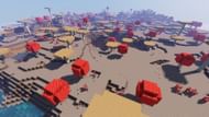One of the mushroom islands found in the spawn sea (Image via Minecraft)
